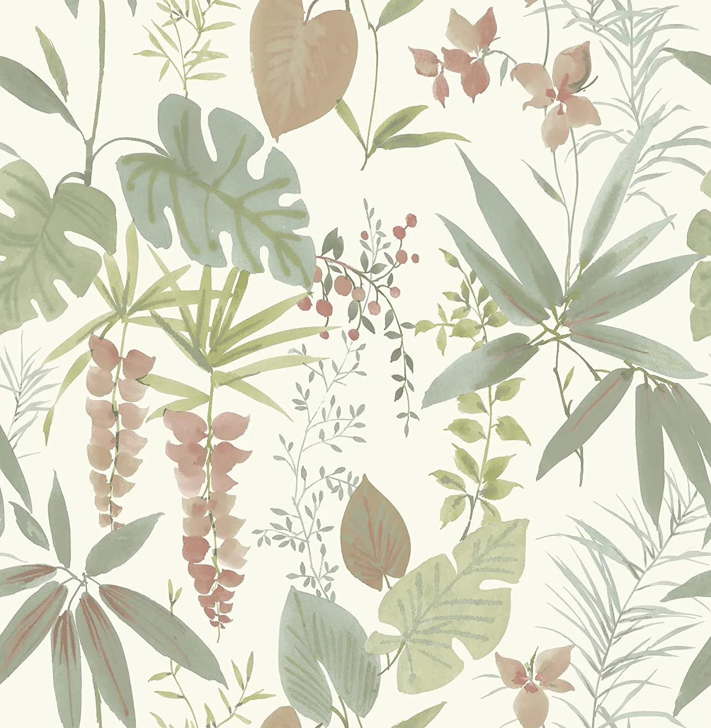 New Warm Maldives Peel & Stick Wallpaper by Wall Pops! Each roll 20.5 inches wide by 18 feet long, Coverage 30.75 sq. ft. Retail $70 
