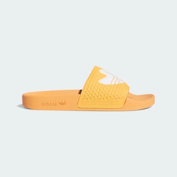 new youth size 5 or 6 adidas originals shmoofoil slide hazy orange