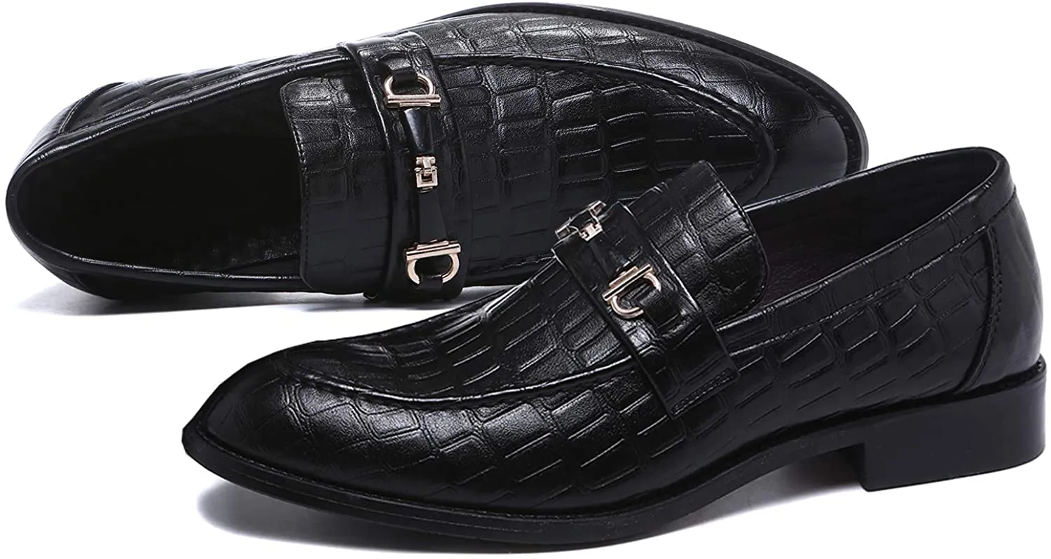NXY White Shoes for Men丨 Men's Driving Shoes &amp; Noble Dress Shoes for Men丨Classic Business Black Loafers for Men 6-13