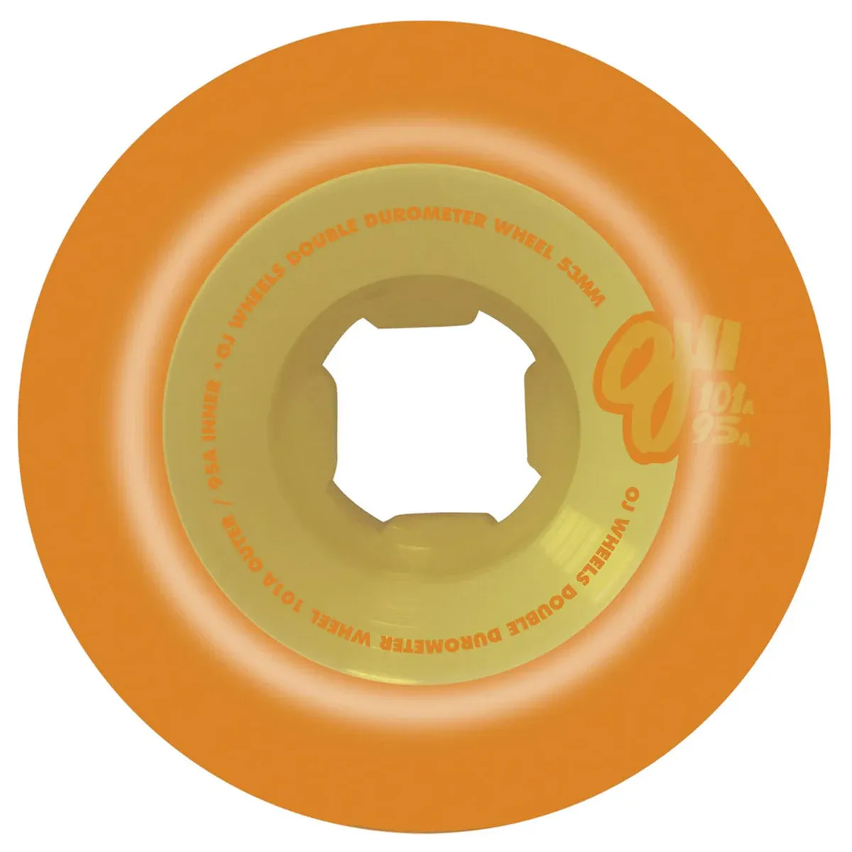 OJ - Double Duro Pastel Orange 53MM 101A/95A Skateboard Wheels