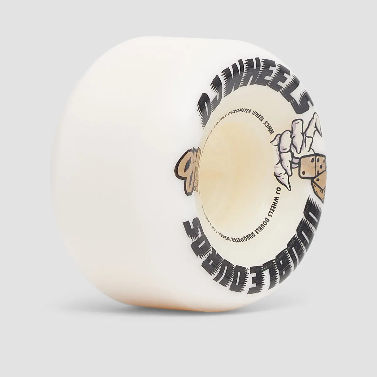 OJ Double Duros Mini Combo Shape 101a/95a Skateboard Wheels White 53mm