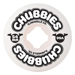 OJ Skateboard Wheels Chubbies 99a - White