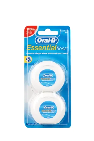 Oral-B Floss Waxed 50m 2 Pack