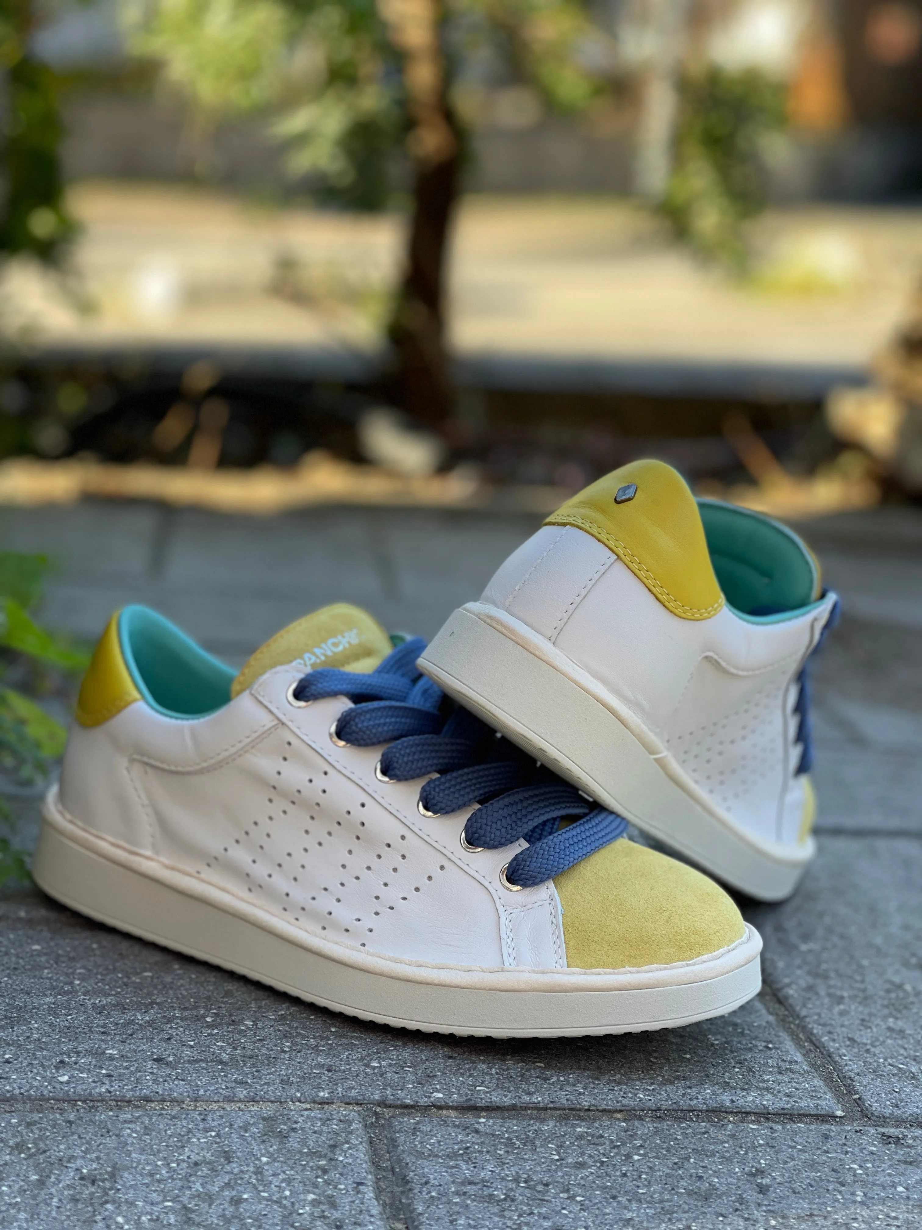 Panchic P01M013-00873033  sneakers bassa colore bianco e giallo