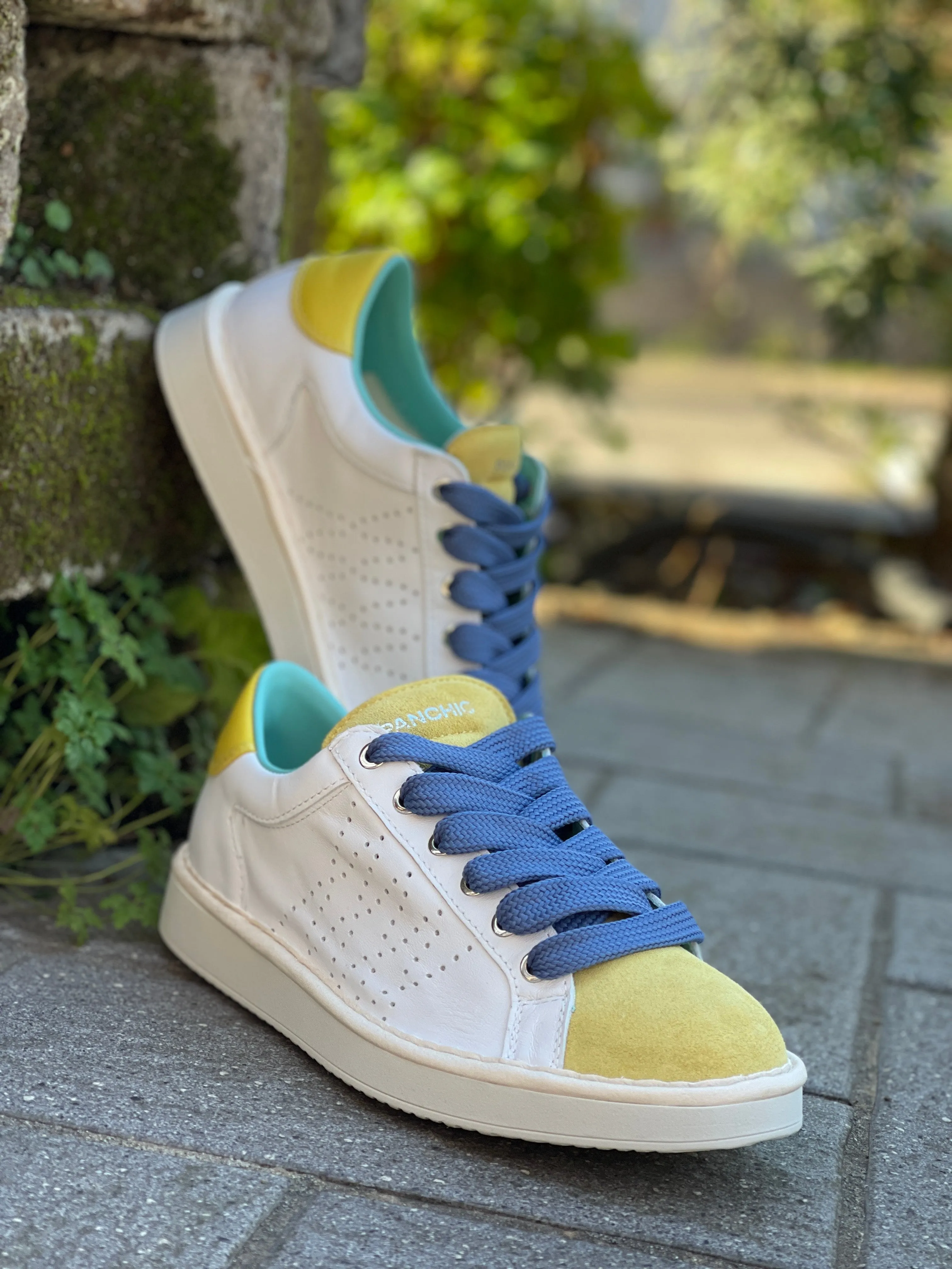 Panchic P01M013-00873033  sneakers bassa colore bianco e giallo