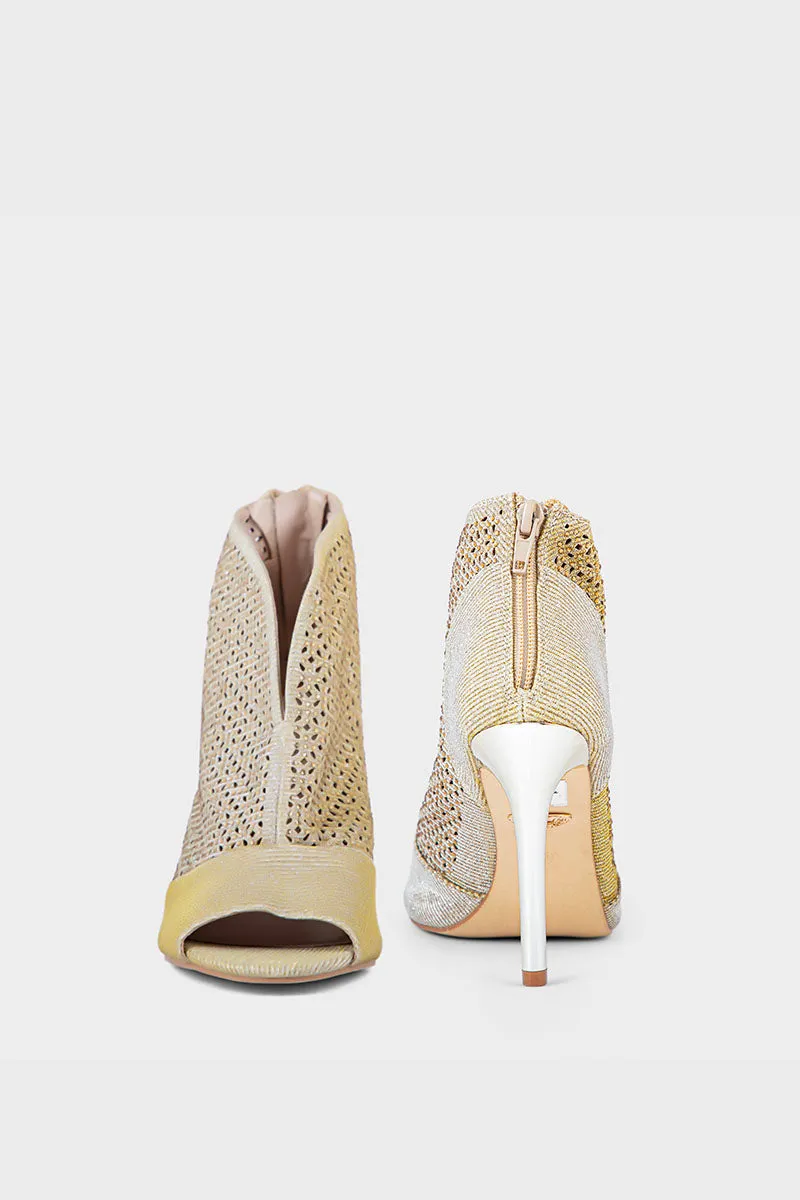 Party Wear Sandal I23641-Golden