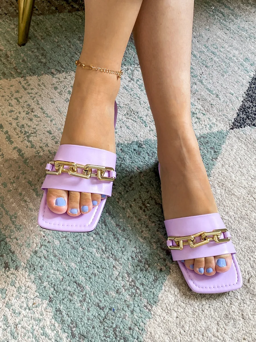 Purple Chain-Accent Slide