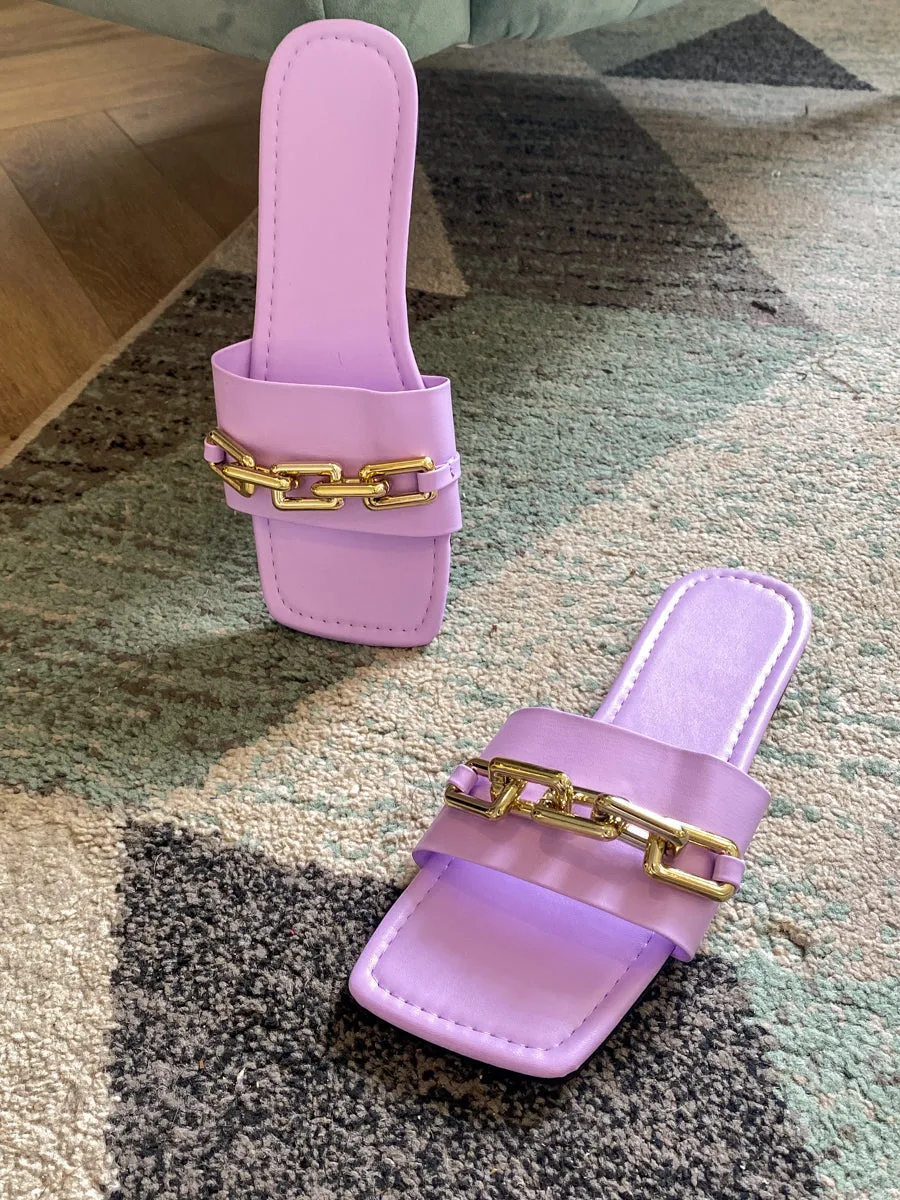Purple Chain-Accent Slide