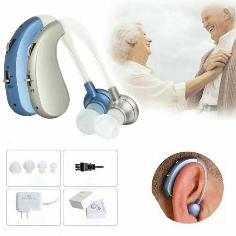 Rechargeable Digital Hearing Aids Assistance Severe Loss BTE Ear Aids HIGH-POWER