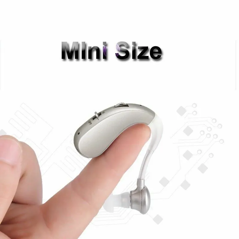 Rechargeable Digital Hearing Aids Assistance Severe Loss BTE Ear Aids HIGH-POWER