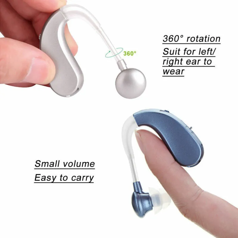 Rechargeable Digital Hearing Aids Assistance Severe Loss BTE Ear Aids HIGH-POWER