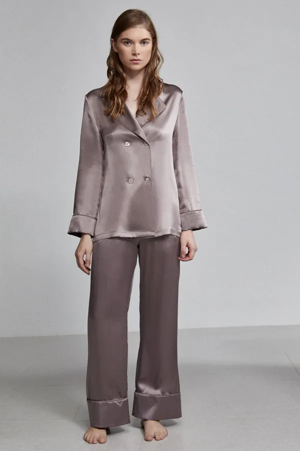 relaxed long pant, smoke (sample)