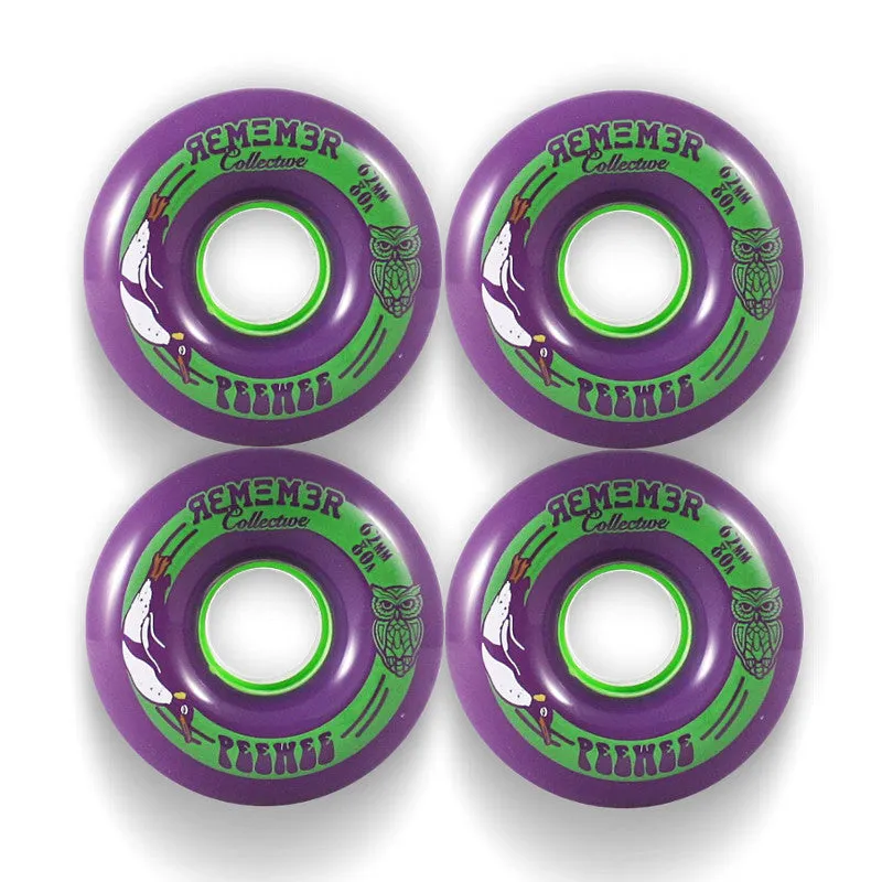 Remember Collective PeeWee Wheels 62mm 80a - Purple