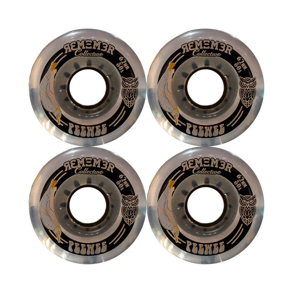 Remember Collective PeeWee Wheels 62mm 80a - Translucent