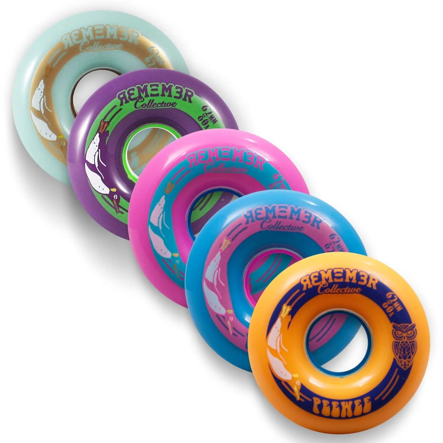 Remember Collective PeeWee Wheels 62mm 82a - Pink