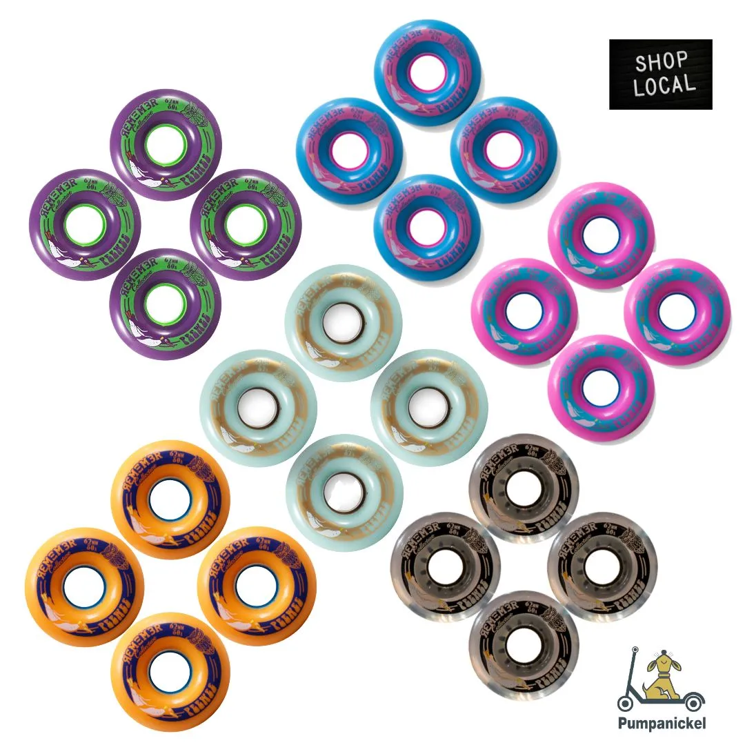 Remember Collective PeeWee Wheels 62mm 82a - Pink