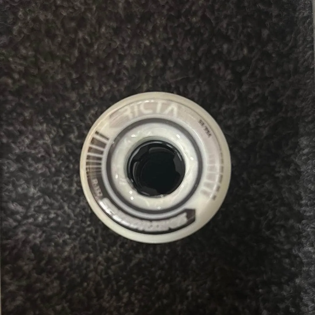 Ricta Speedrings Wide 99a White Skateboard Wheels