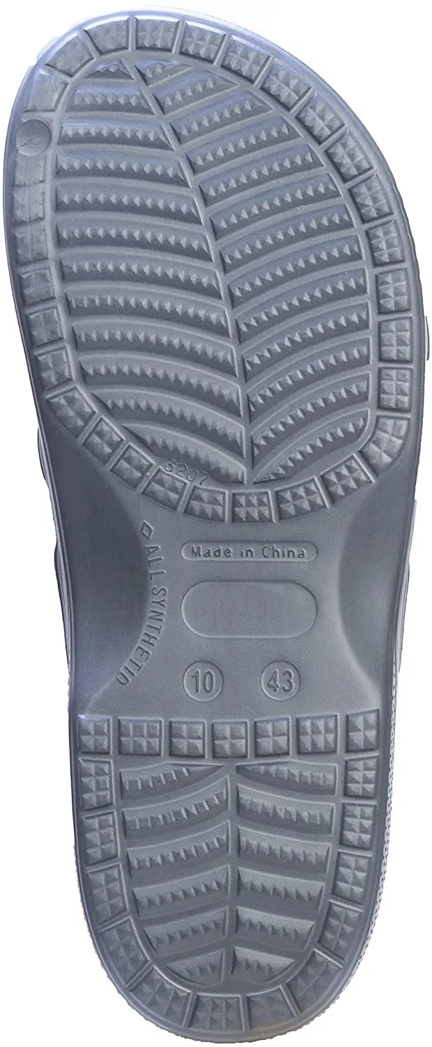 Roxoni Slide Sandals for Men | Open Toe Slip-On | Waterproof Rubber for Beach, Pool, Gym, Travel Wear