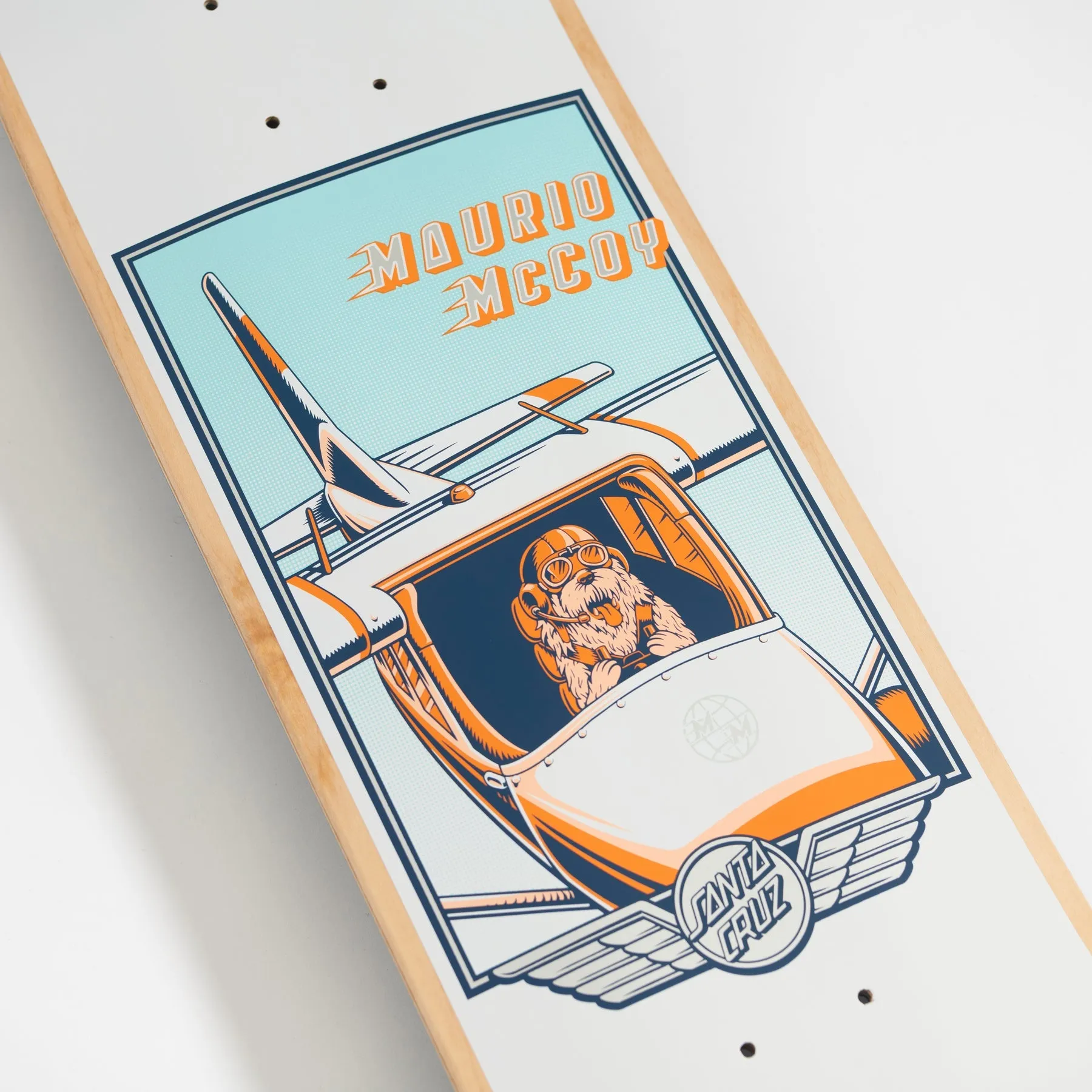 SANTA CRUZ McCOY "AVIATOR" 8.25" VX SKATEBOARD DECK