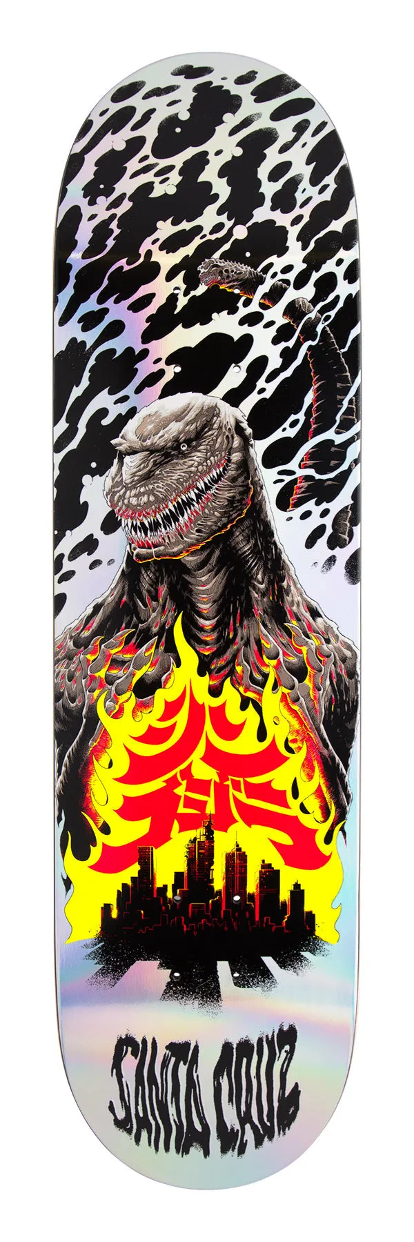 Santa Cruz x Godzilla Shin Knox Firepit 8.5" Skateboard Deck