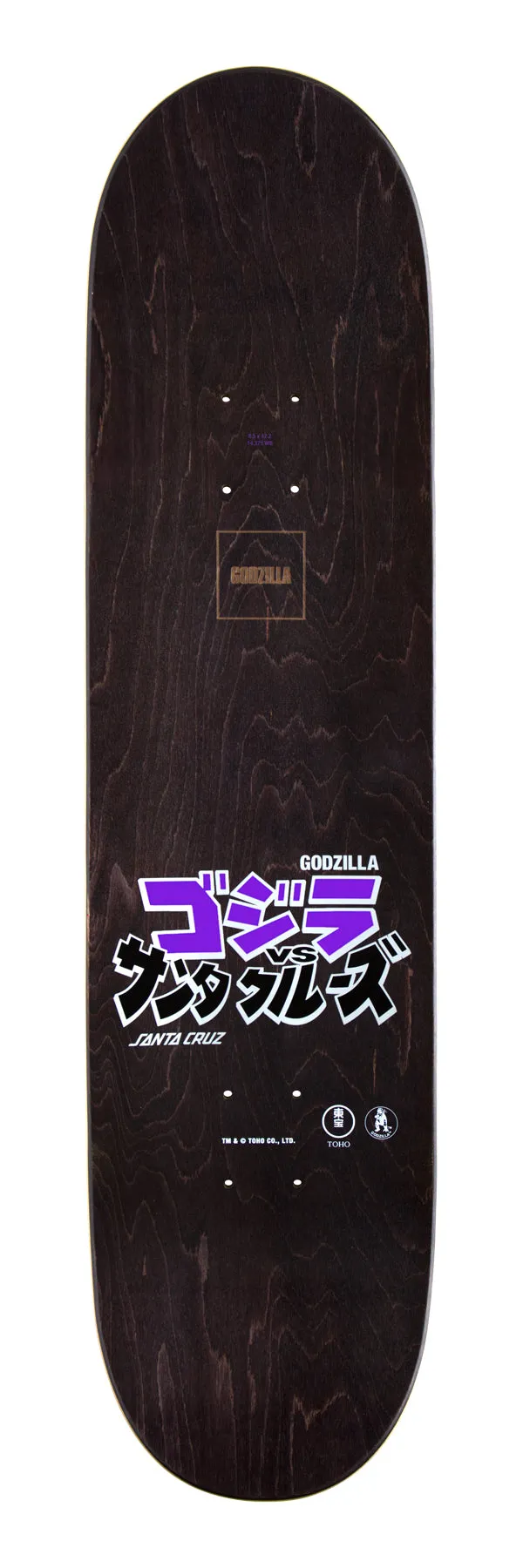 Santa Cruz x Godzilla Shin Knox Firepit 8.5" Skateboard Deck
