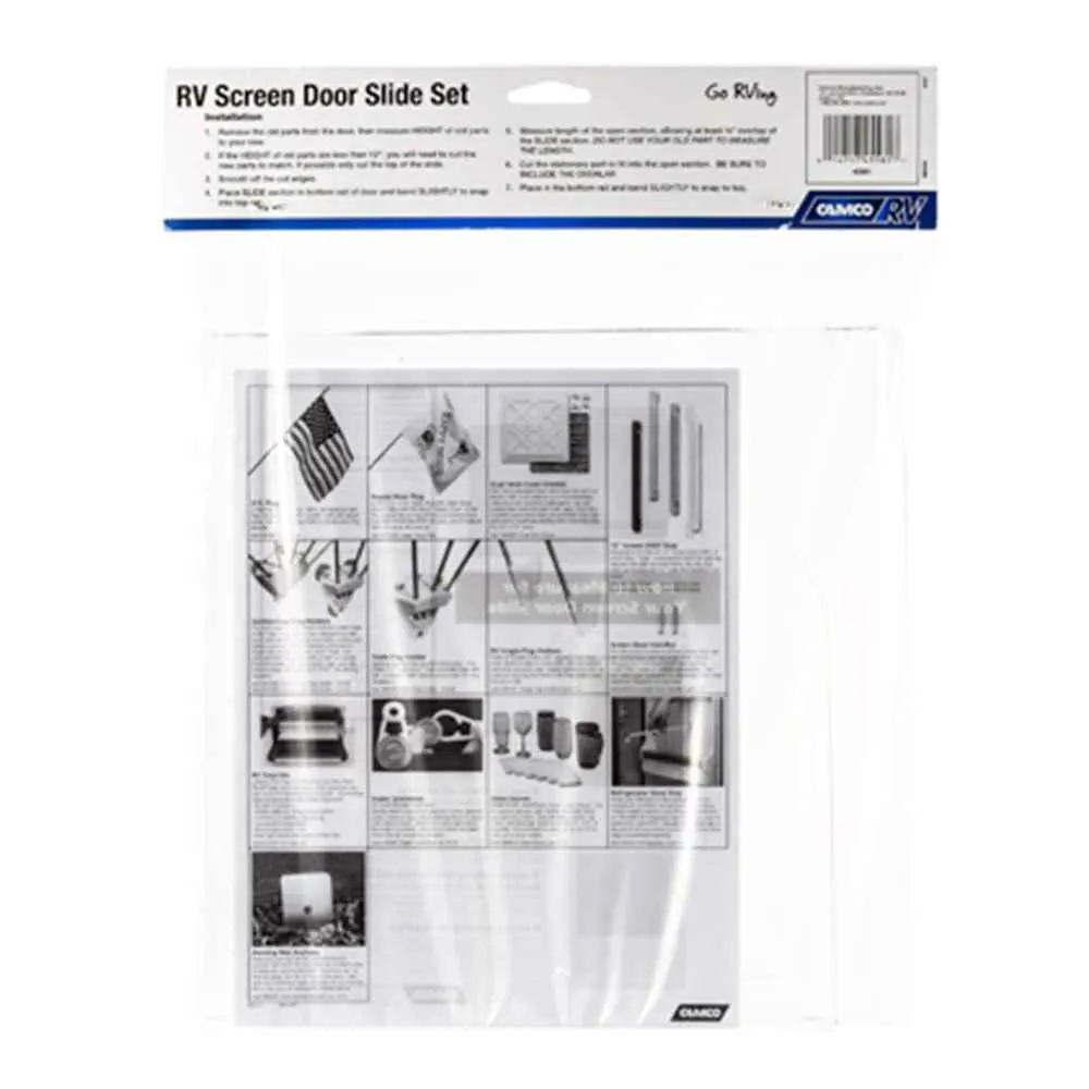 Screen Door Slide Set (12" x 24", Clear)
