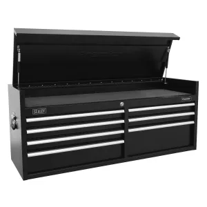Sealey Premier Topchest 7 Drawer 1415mm Extra-Wide Heavy-Duty Black