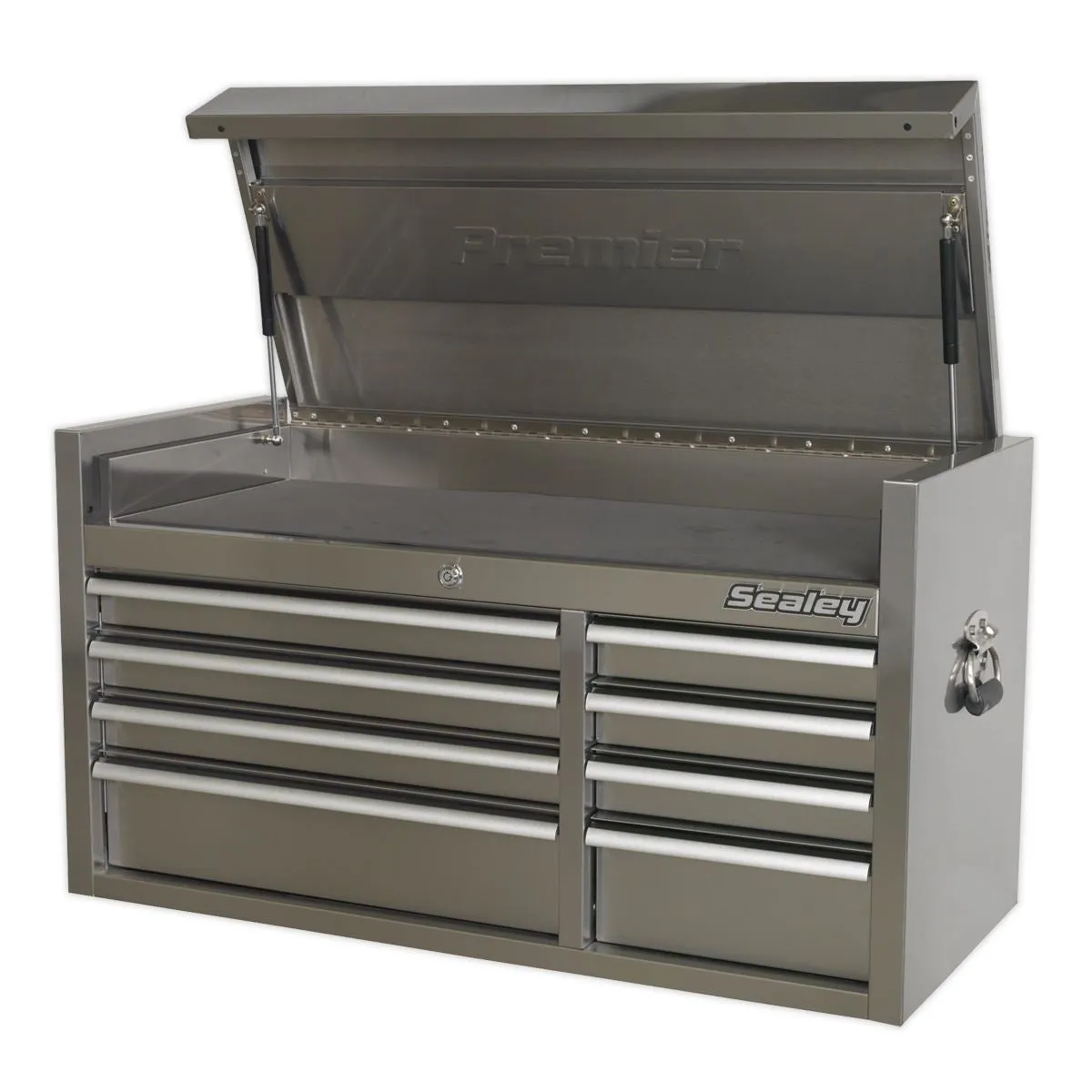 Sealey Premier Topchest 8 Drawer 1055mm Extra-Wide Stainless Steel Heavy-Duty