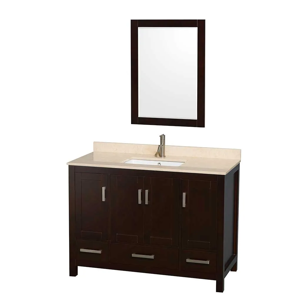 Sheffield 48 Inch Single Bathroom Vanity in Espresso