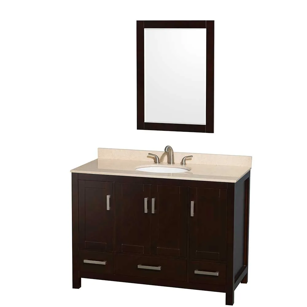 Sheffield 48 Inch Single Bathroom Vanity in Espresso