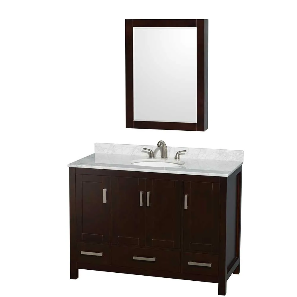 Sheffield 48 Inch Single Bathroom Vanity in Espresso