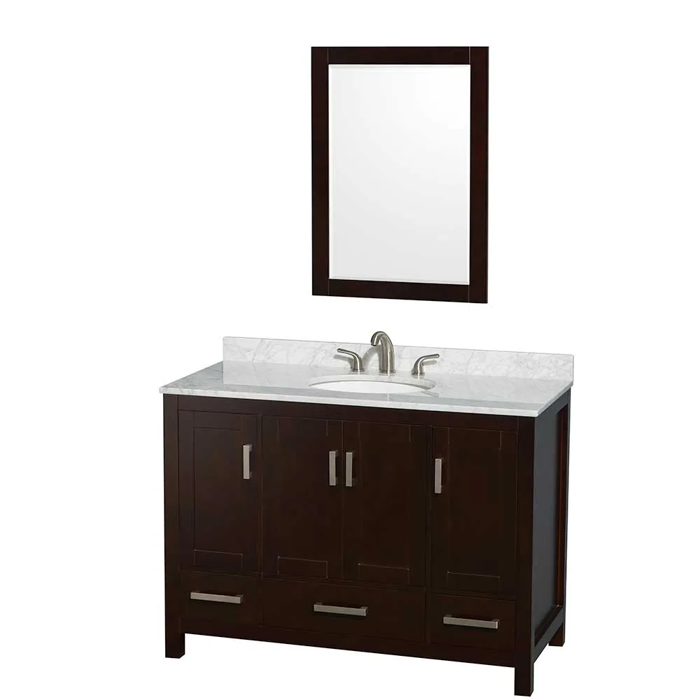 Sheffield 48 Inch Single Bathroom Vanity in Espresso