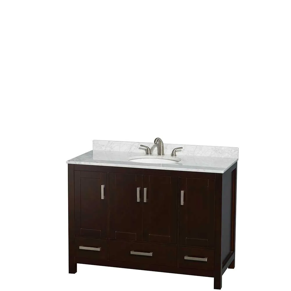 Sheffield 48 Inch Single Bathroom Vanity in Espresso