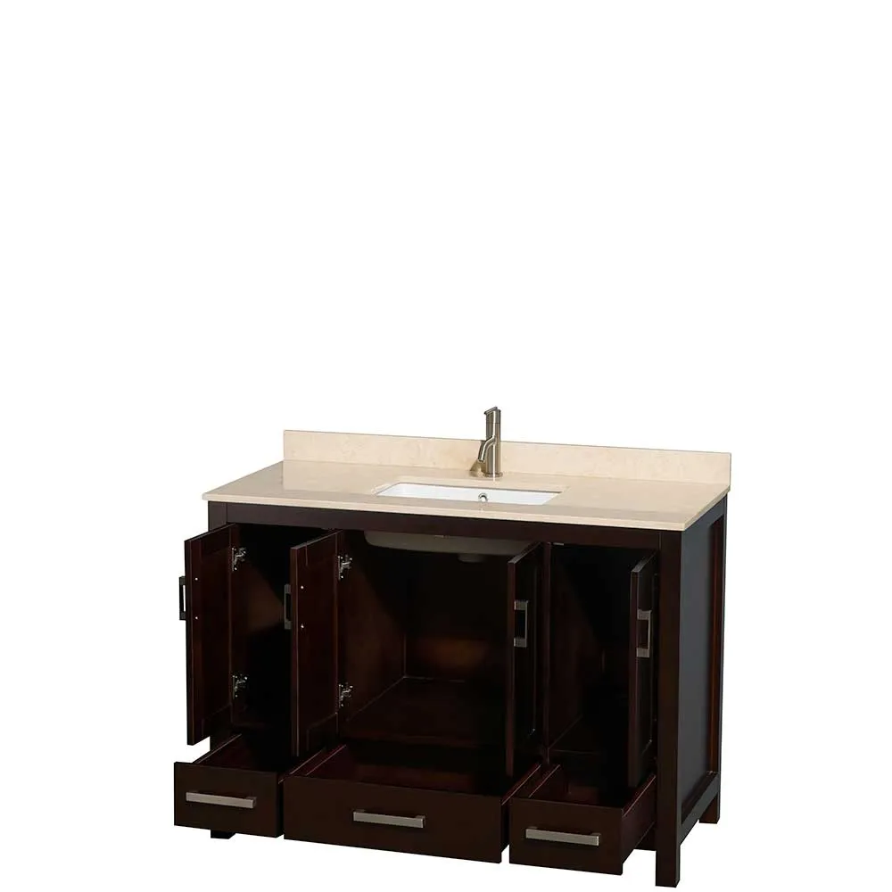 Sheffield 48 Inch Single Bathroom Vanity in Espresso