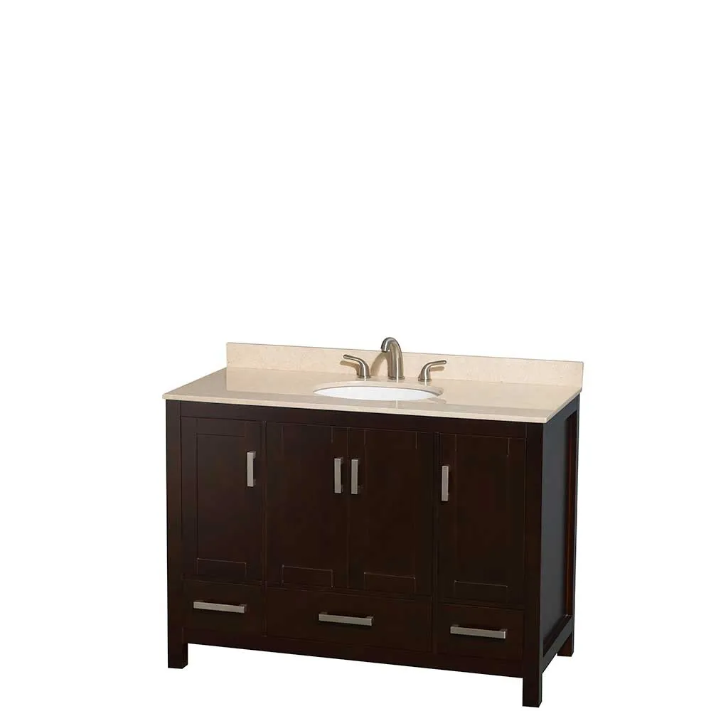 Sheffield 48 Inch Single Bathroom Vanity in Espresso