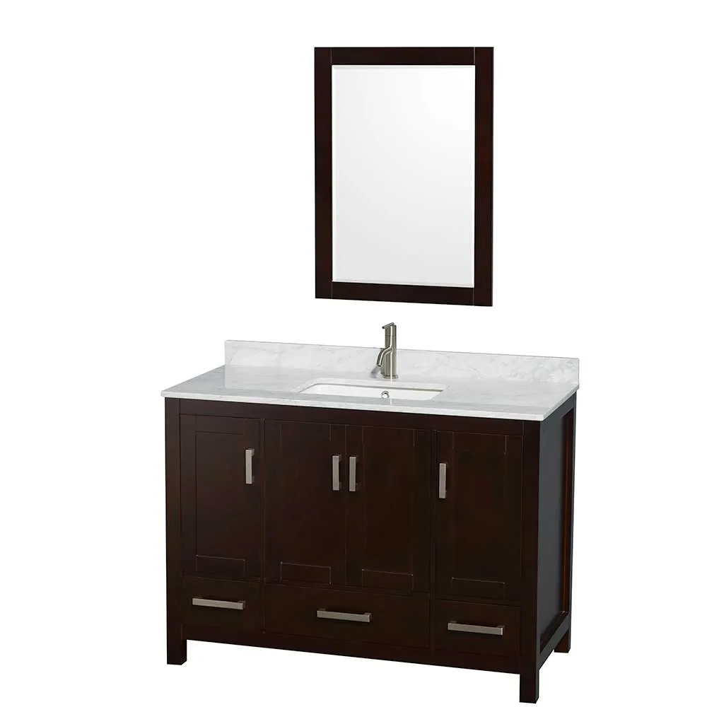 Sheffield 48 Inch Single Bathroom Vanity in Espresso