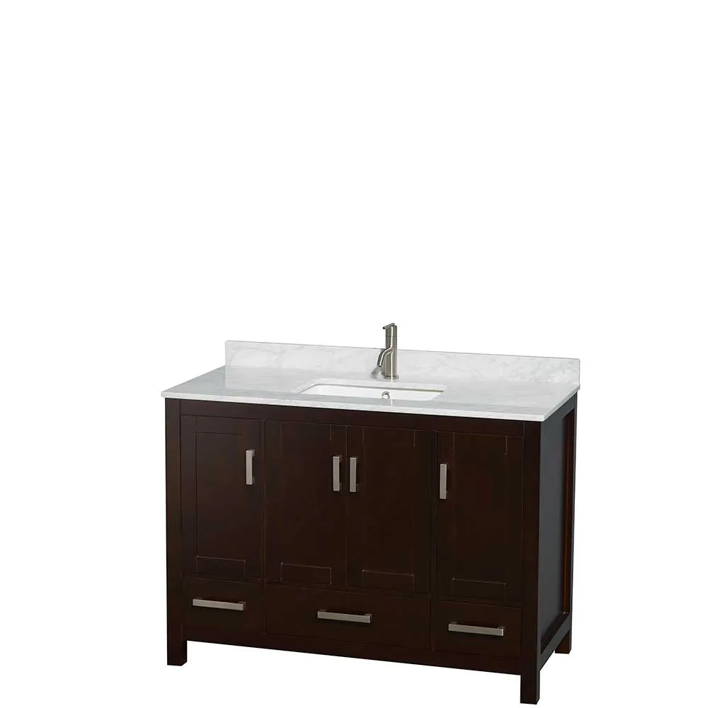 Sheffield 48 Inch Single Bathroom Vanity in Espresso