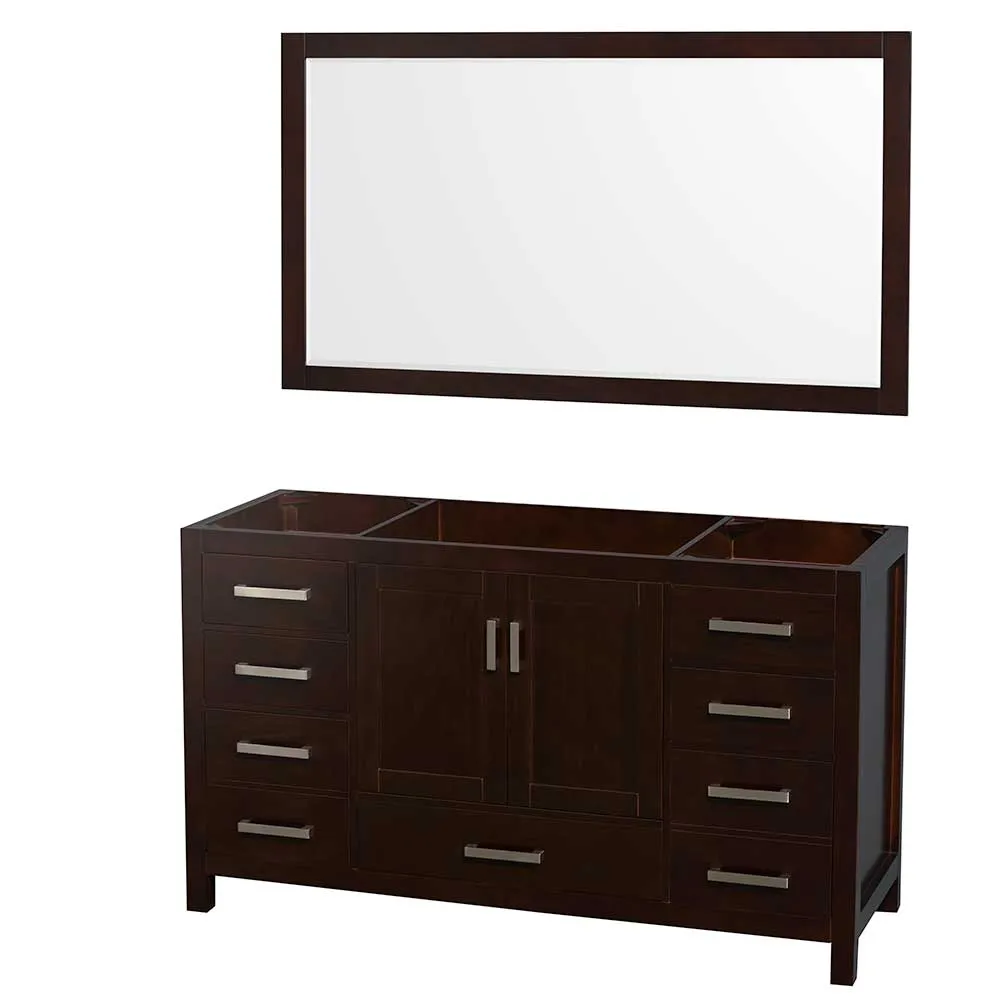 Sheffield 60 Inch Single Bathroom Vanity in Espresso