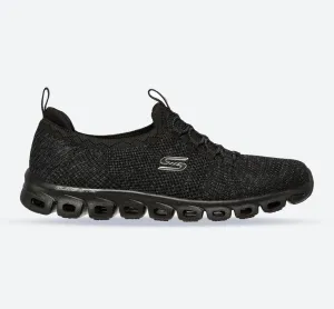 Skechers 104198 Glide Step Grand Flash Sneakers für Damen in weiter Passform - Schwarz