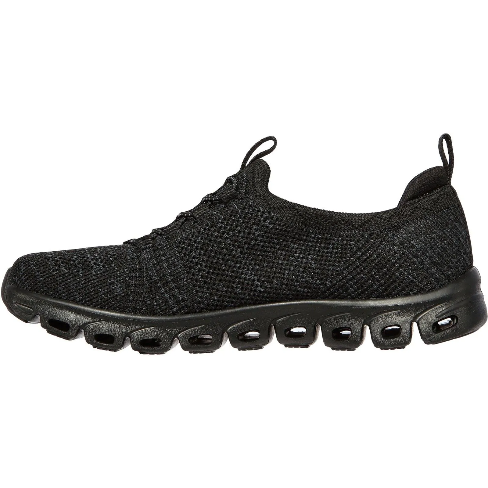Skechers 104198 Glide Step Grand Flash Sneakers für Damen in weiter Passform - Schwarz