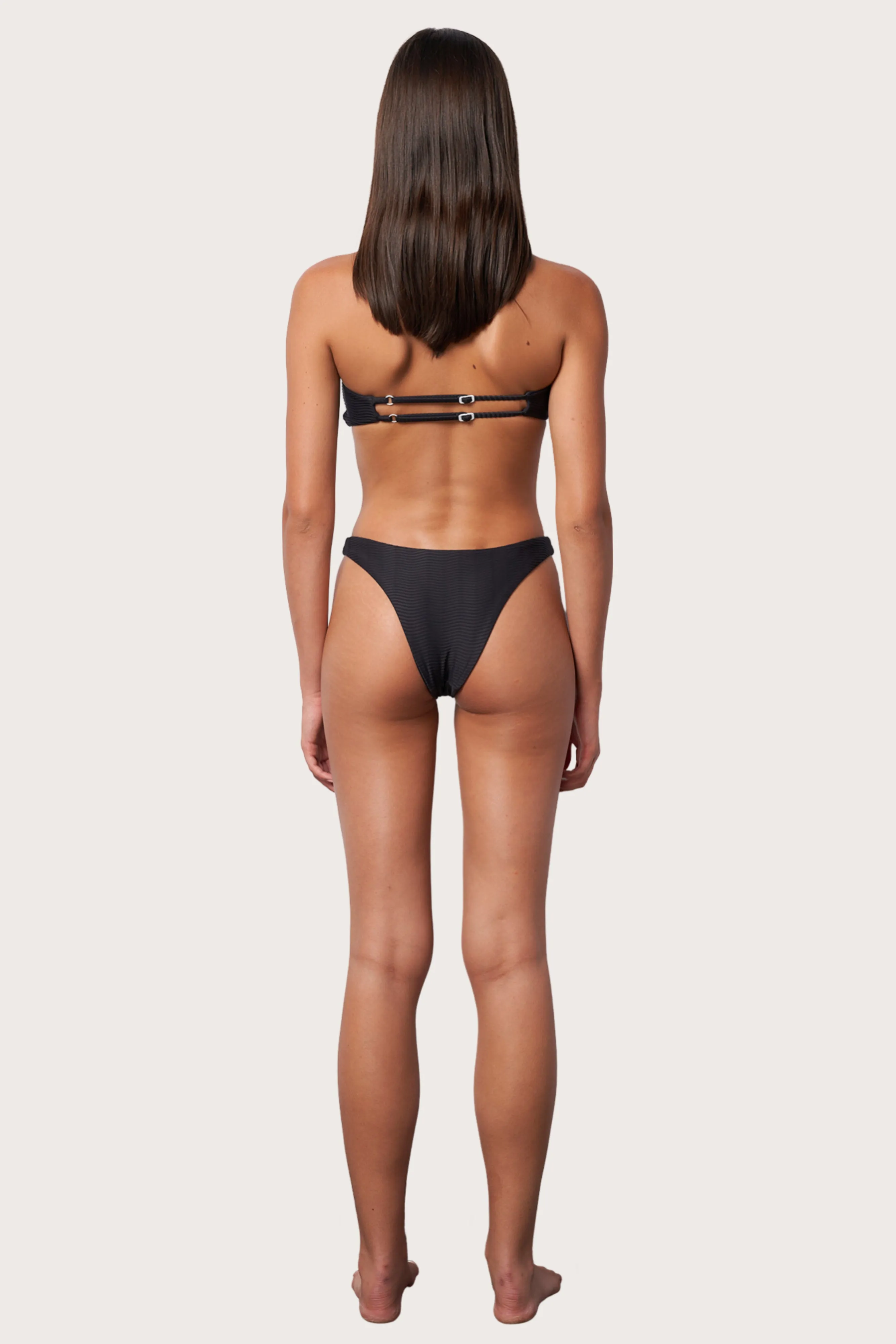 Slide Bandeau Bikini Top - Moonless Night Wave