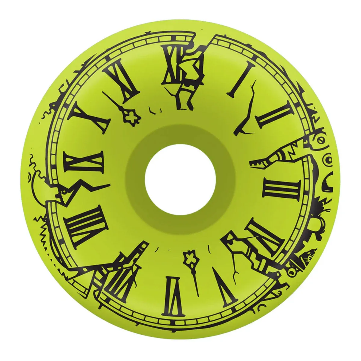 Slime Balls - Grabke Exploding Clock Neon Green 60MM 95A Skateboard Wheels