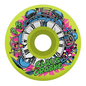 Slime Balls - Grabke Exploding Clock Neon Green 60MM 95A Skateboard Wheels