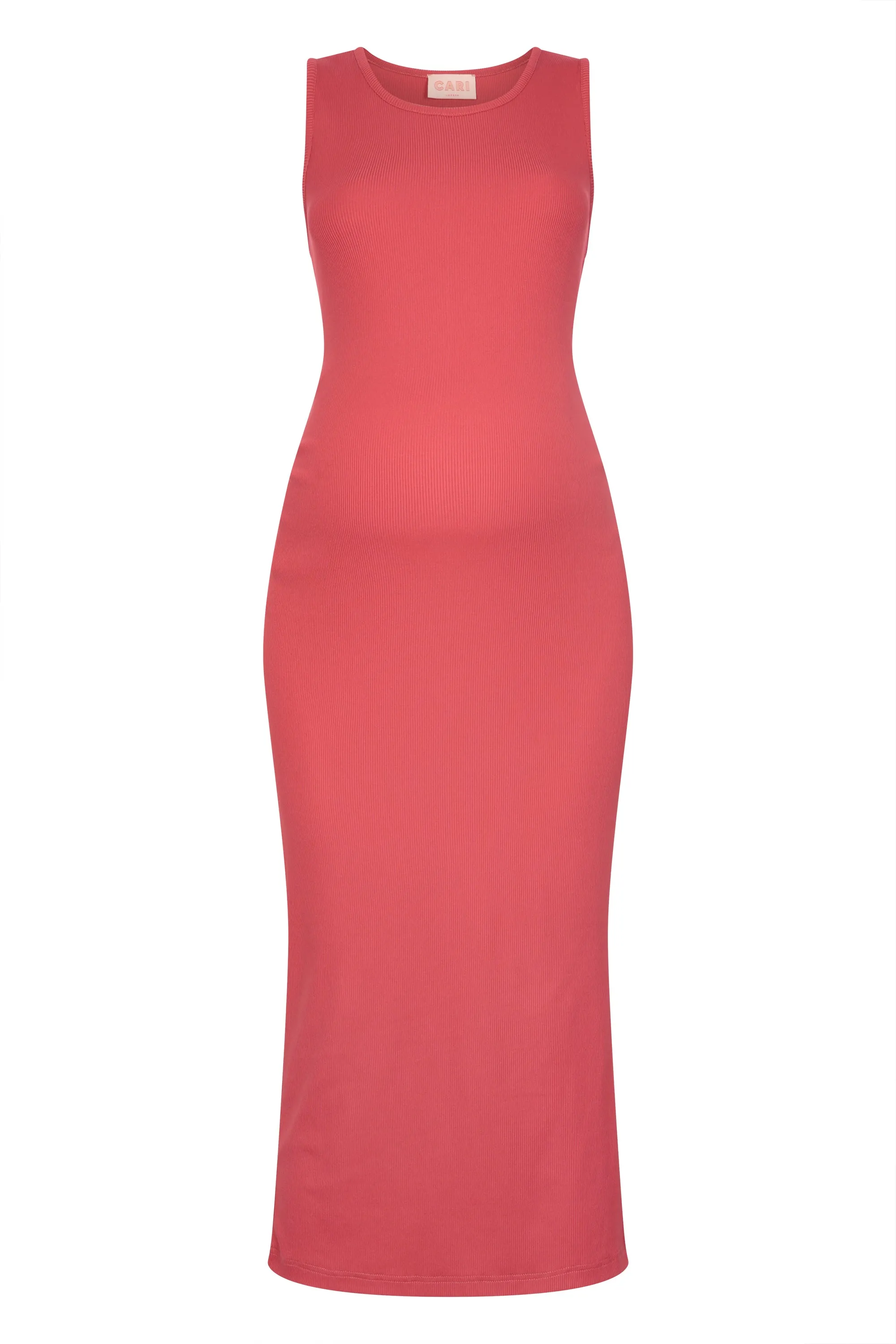 Slinky rib body-con maternity dress