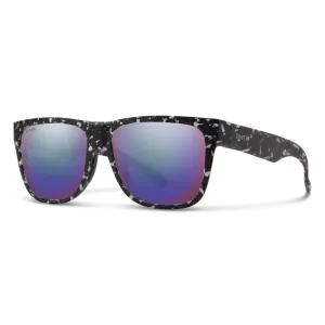 Smith Lowdown 2 Sunglass Matte Black Marble   ChromaPop Polarized Violet Mirror Lens