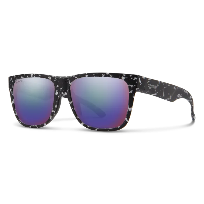 Smith Lowdown 2 Sunglass Matte Black Marble   ChromaPop Polarized Violet Mirror Lens