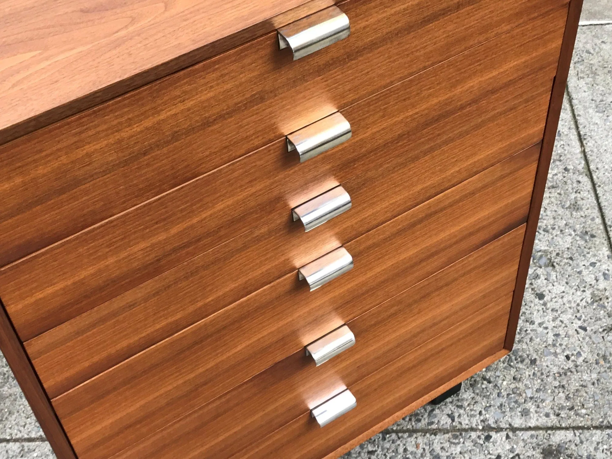 SOLD Rare George Nelson Herman Miller 6 Drawer High Boy Dresser, Restored