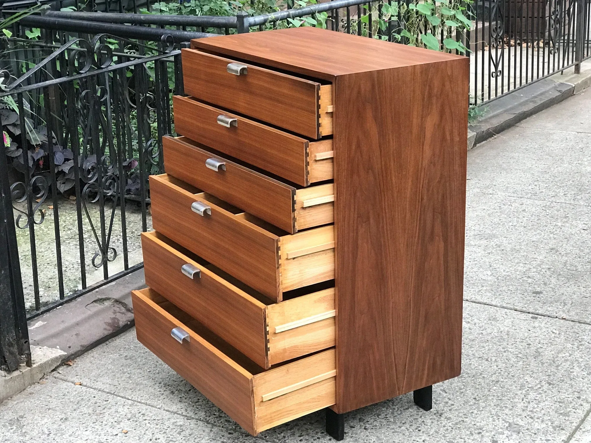 SOLD Rare George Nelson Herman Miller 6 Drawer High Boy Dresser, Restored