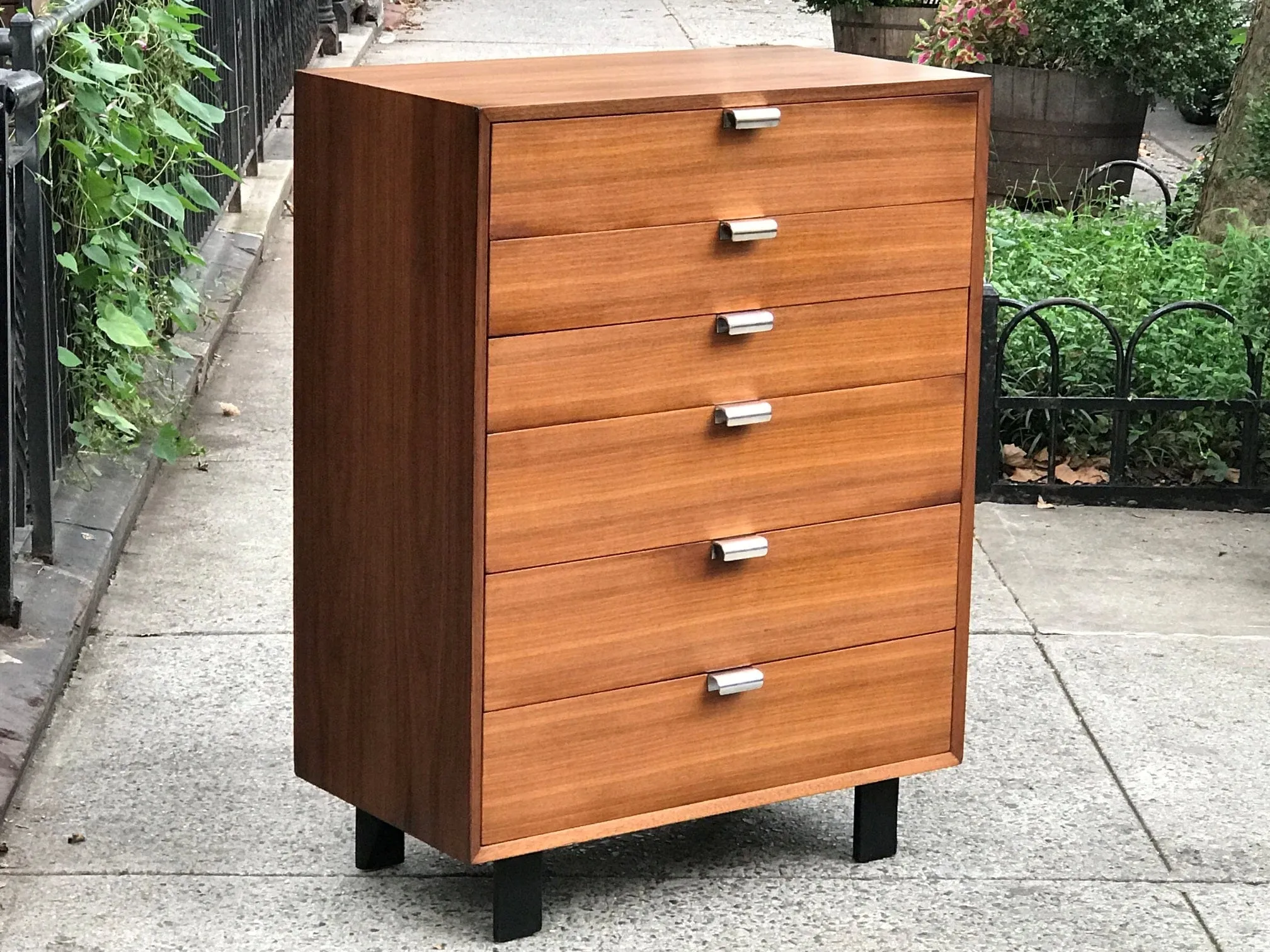 SOLD Rare George Nelson Herman Miller 6 Drawer High Boy Dresser, Restored