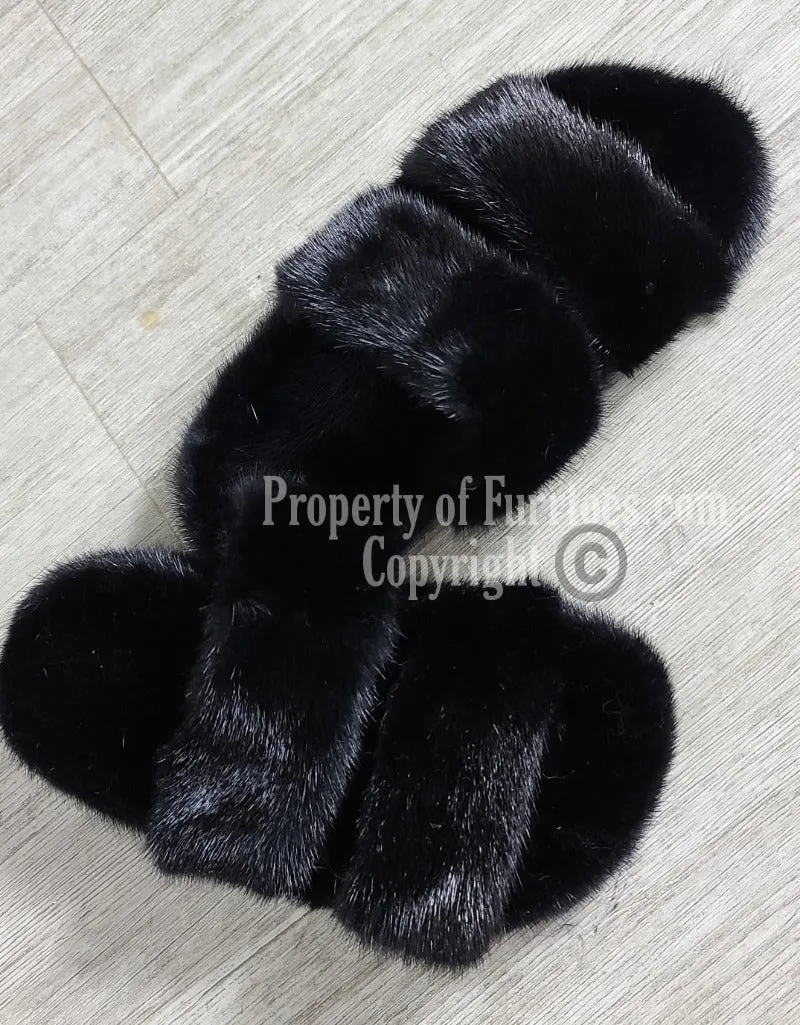 SOLID BLACK DOUBLE STRAP